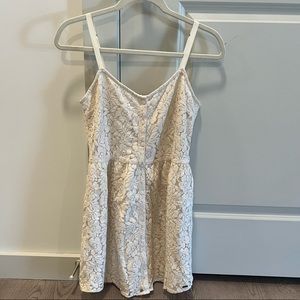 VOLCOM - off white mini floral dress, size S, in perfect condition